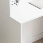 Desk with Shelf White 102 x 50 x 124 cm Engineered Wood