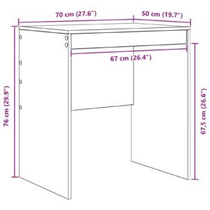 Desk White 70 x 50 x 76 cm