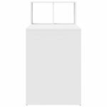 Desk with Shelf White 108 x 55 x 103.5 cm Engineered Wood