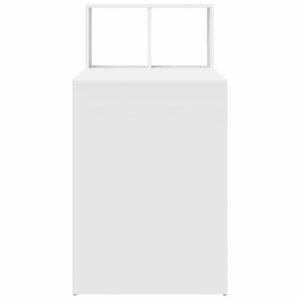 Desk with Shelf White 108 x 55 x 103.5 cm Engineered Wood