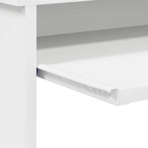 Desk with Drawer White 120,5 x 44 x 88,5 cm Engineered Wood