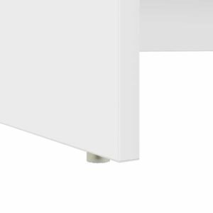 Desk with Drawer White 120,5 x 44 x 88,5 cm Engineered Wood