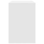 Desk with Shelf White 102 x 50 x 75 cm Engineered Wood