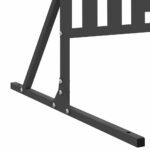 Privacy Screen Black 100 x 50 x 180 cm Steel