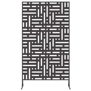 Privacy Screen Black 100 x 50 x 180 cm Steel