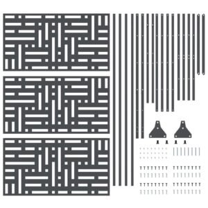 Privacy Screen Anthracite 100 x 50 x 180 cm Steel