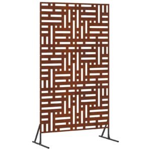 Privacy Screen Grey 100 x 50 x 180 cm Weathering Steel