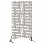 Privacy Screen Grey 100 x 50 x 180 cm Weathering Steel