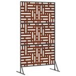 Privacy Screen Grey 100 x 50 x 180 cm Weathering Steel