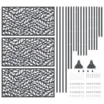 Privacy Screen Anthracite 100 x 50 x 180 cm Steel