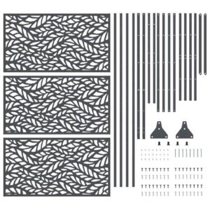 Privacy Screen Anthracite 100 x 50 x 180 cm Steel