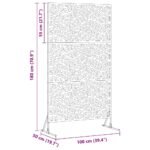 Privacy Screen Anthracite 100 x 50 x 180 cm Steel