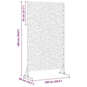 Privacy Screen Anthracite 100 x 50 x 180 cm Steel