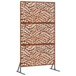 Privacy Screen Grey 100 x 50 x 180 cm Weathering Steel