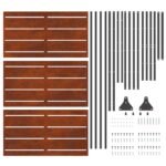 Privacy Screen Grey 100 x 50 x 180 cm Weathering Steel