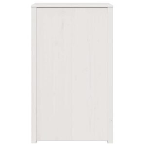 Kitchen Cabinet MEPPEL White 55 x 55 x 92 cm Solid Pine Wood