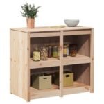 Kitchen Cabinet with Shelf MEPPEL Brown Oak 106 x 55 x 92 cm