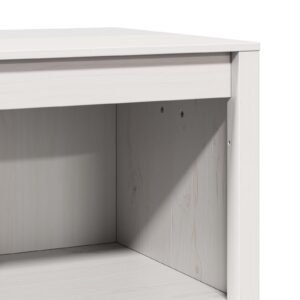Kitchen Cabinet with Shelf MEPPEL Warm White 106 x 55 x 92 cm