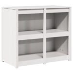Kitchen Cabinet with Shelf MEPPEL Warm White 106 x 55 x 92 cm