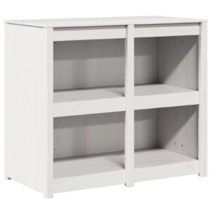 Kitchen Cabinet with Shelf MEPPEL Warm White 106 x 55 x 92 cm