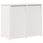Kitchen Cabinet with Shelf MEPPEL Warm White 106 x 55 x 92 cm