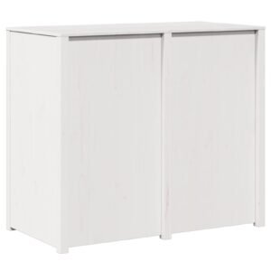 Kitchen Cabinet with Shelf MEPPEL Warm White 106 x 55 x 92 cm