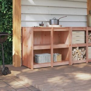 Kitchen Cabinet with Shelf MEPPEL Brown Oak 106 x 55 x 92 cm