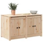 Kitchen Cabinet with Shelf MEPPEL Brown Oak 106 x 55 x 64 cm