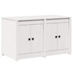 Kitchen Cabinet MEPPEL White 106 x 55 x 64 cm Solid Pine wood