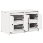 Kitchen Cabinet MEPPEL White 106 x 55 x 64 cm Solid Pine wood