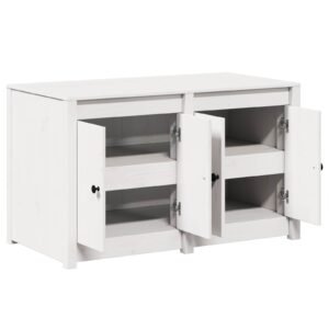 Kitchen Cabinet MEPPEL White 106 x 55 x 64 cm Solid Pine wood