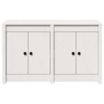 Kitchen Cabinet MEPPEL White 106 x 55 x 64 cm Solid Pine wood