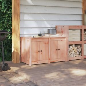 Kitchen Cabinet with Shelf MEPPEL Brown Oak 106 x 55 x 64 cm
