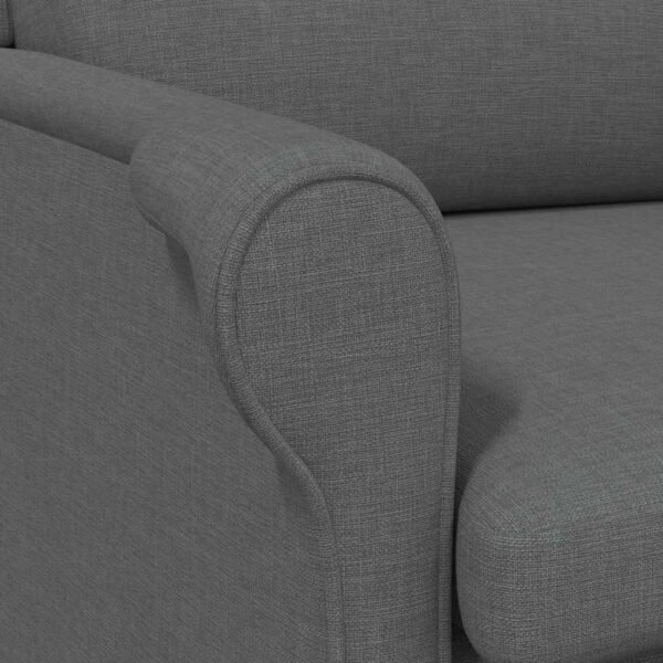 Armchair Dark grey Fabric