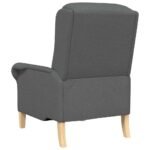 Armchair Dark grey Fabric