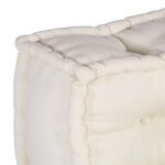 Modular Sofa Unit 3 pcs Cream Fabric