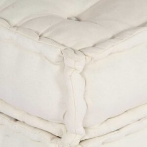 Modular Sofa Unit 4 pcs Cream Fabric