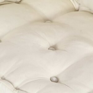 Modular Sofa Unit 2 pcs Cream 140 x 70 x 36 cm Fabric