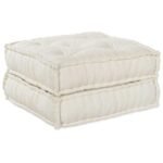 Modular Sofa Unit 2 pcs Cream 140 x 70 x 36 cm Fabric