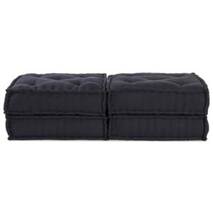Modular Sofa Unit 2 pcs Anthracite 140 x 70 x 36 cm Fabric
