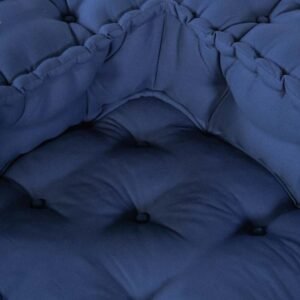 Modular Sofa Unit 4 pcs Indigo Fabric