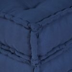 Modular Sofa Unit 2 pcs Indigo 140 x 70 x 36 cm Fabric