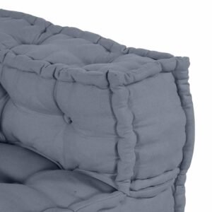 Modular Sofa Unit 4 pcs Grey Fabric