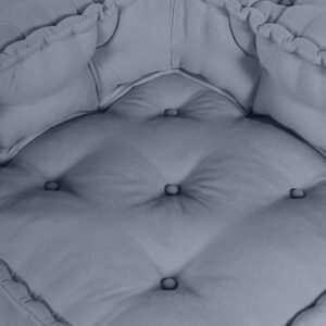 Modular Sofa Unit 4 pcs Grey Fabric