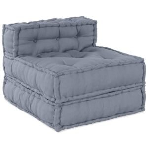 Modular Sofa Unit 4 pcs Grey Fabric