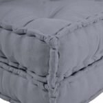 Modular Sofa Unit 2 pcs Grey 140 x 70 x 36 cm Fabric