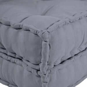 Modular Sofa Unit 2 pcs Grey 140 x 70 x 36 cm Fabric