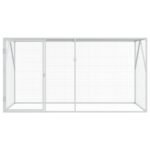 Bird Cage Anthracite 208 x 102 x 108 cm Galvanised Steel