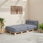 Modular Sofa Unit Grey 70 x 70 x 56 cm Fabric