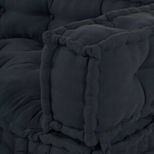Pallet Sofa Cushion 3 pcs Anthracite 120 x 80 x 38 cm Fabric
